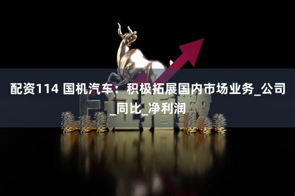 配资114 国机汽车：积极拓展国内市场业务_公司_同比_净利润